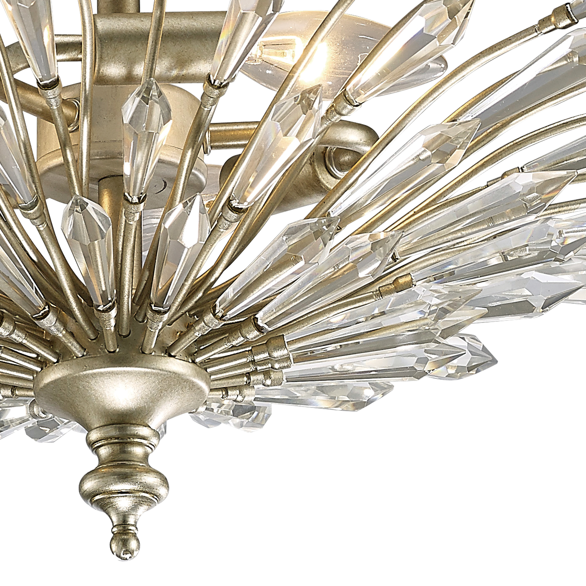 Fay Crystal Ceiling Lights Diyas Flush Crystal Fittings